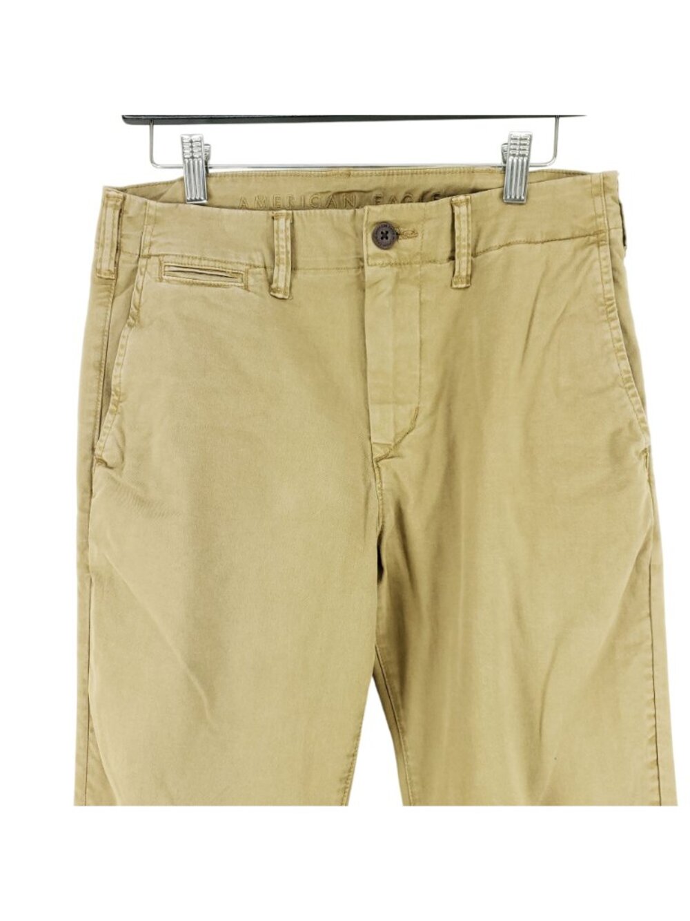 American Eagle Mens Size 29/32 Chino Slim Pants Tan Flex - Picture 3 of 11